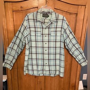 Vintage Ralph Lauren Polo Country 100% Cotton Plaid Flannel Shirt Mens sz S